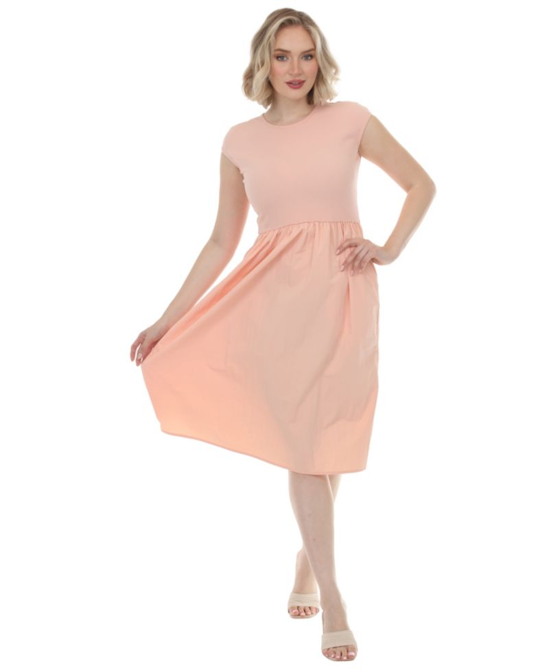 Women's Crew Neck Midi Dress