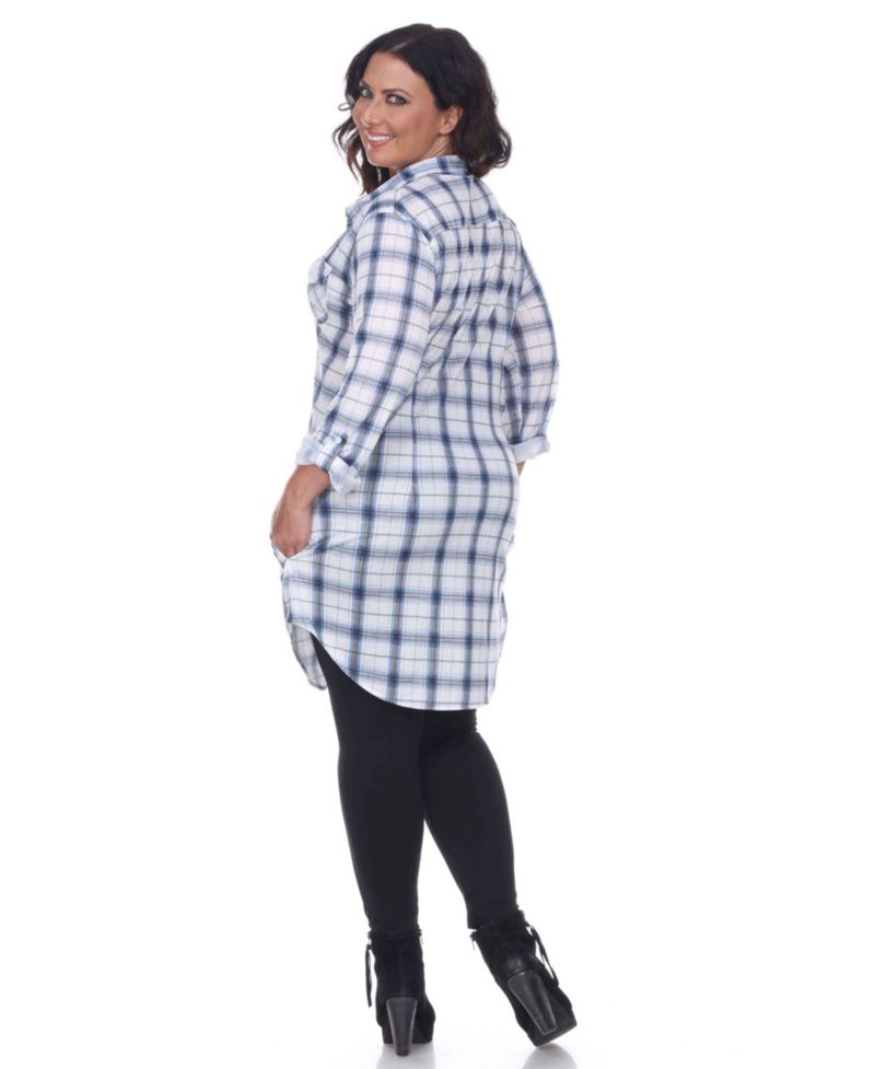 Plus Piper Stretchy Plaid Tunic