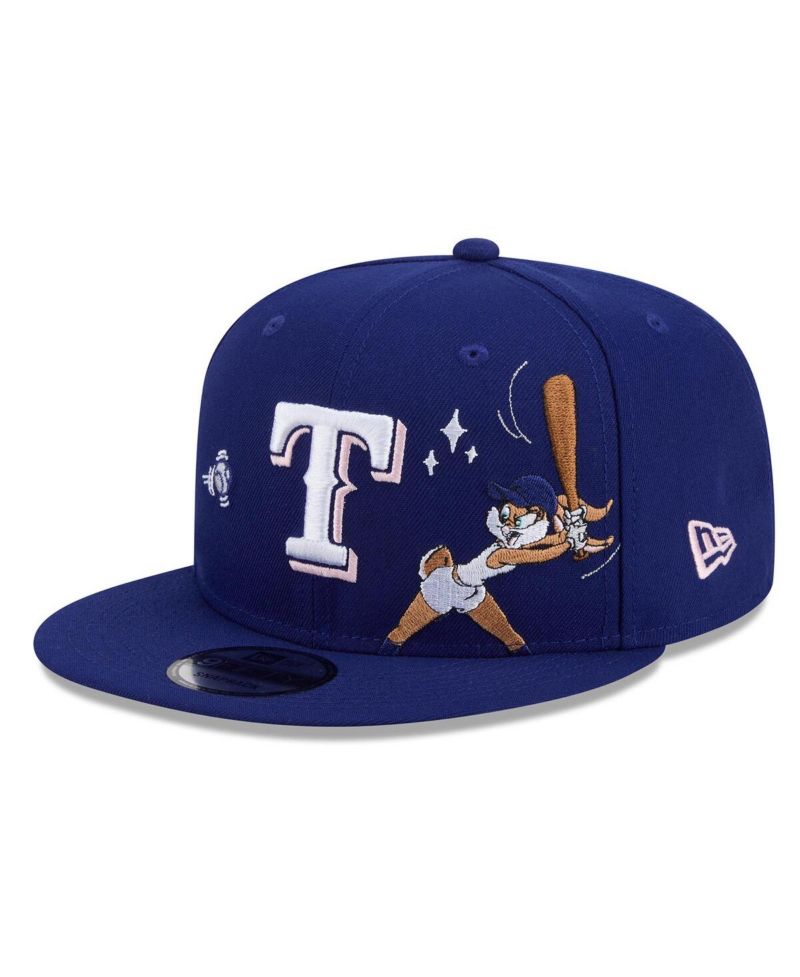 Men's Royal Texas Rangers Looney Tunes Lola Bunny 9FIFTY Snapback Hat