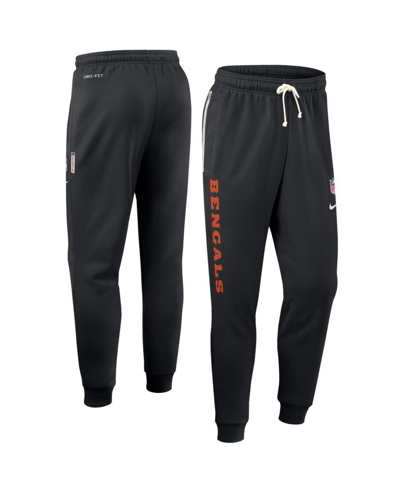 Men's Black Cincinnati Bengals Sideline Standard Issue Ground Game Dri-FIT Taper Pants