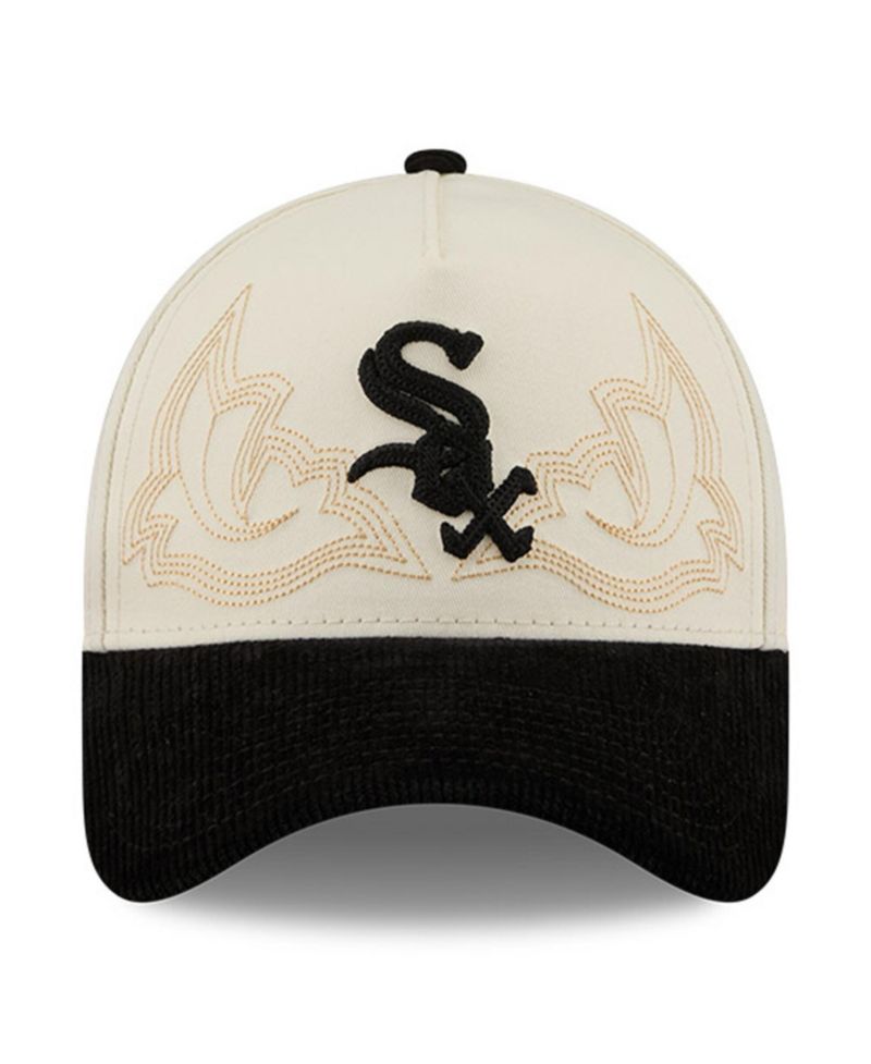 Men's Stone Chicago White Sox Western Stitch 9FORTY A-Frame Adjustable Hat