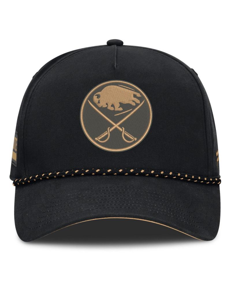 Men's Black Buffalo Sabres Military Appreciation Authentic Pro A-Frame Adjustable Hat