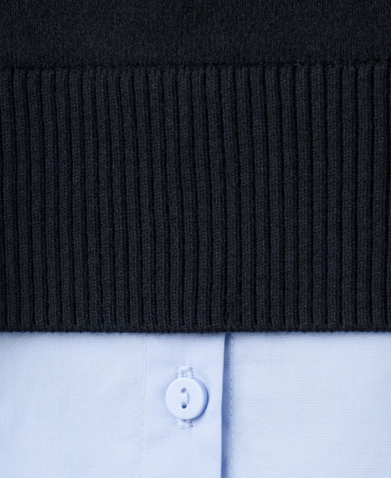 Women's Layered Collared Sweater