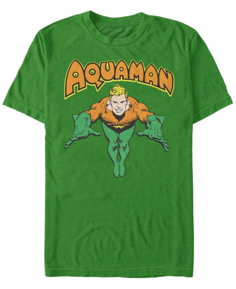 DC Men's Aquaman Dive Short Sleeve T-Shirt
