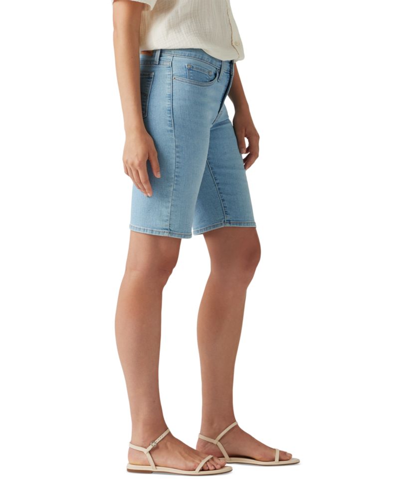 Plus Size Mid-Rise Shaping Bermuda Shorts
