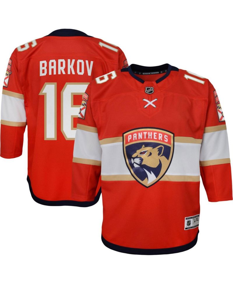 Big Boys and Girls Aleksander Barkov Red Florida Panthers Home Captain Replica Player Jersey