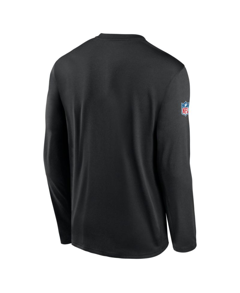 Men's Black Washington Commanders Sideline Small Logo Legend Dri-FIT Long Sleeve T-Shirt