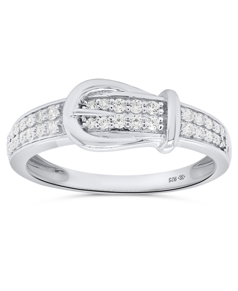 White Diamond Ring (1/4 ct. t.w.) in Sterling Silver