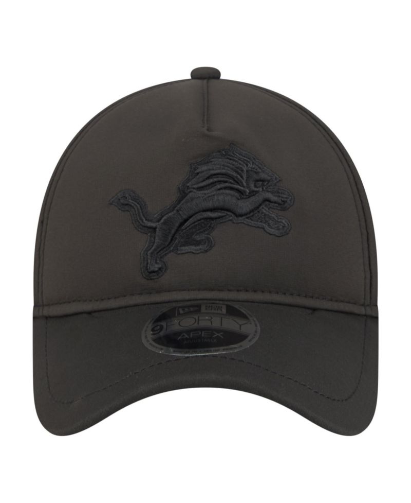 Men's Black Detroit Lions Apex 9FORTY Adjustable Hat