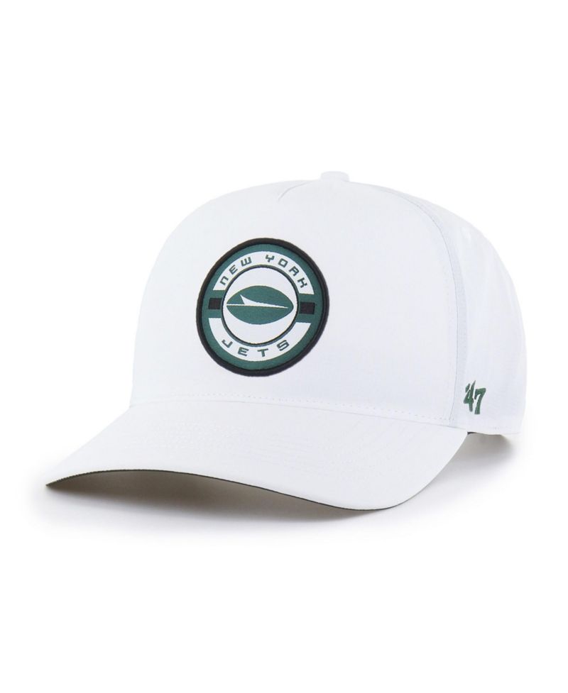 Men's White New York Jets Strand Adjustable Hitch Hat