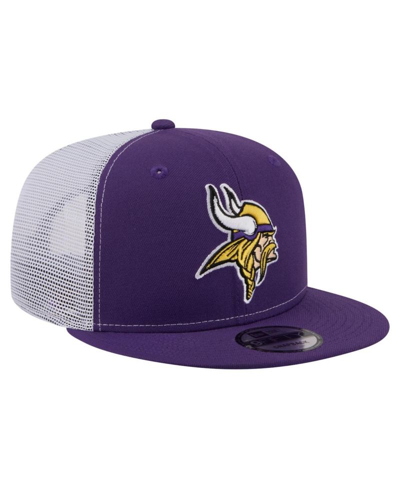 Men's Purple Minnesota Vikings Core Team 9FIFTY Trucker Snapback Hat