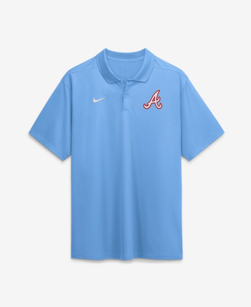 Men's Powder Blue Atlanta Braves City Connect Victory Dri-FIT Polo shirt