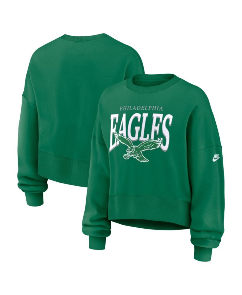 Women's Philadelphia Eagles Phoenix Long-Sleeve Oversized Fleece Sweatshirt