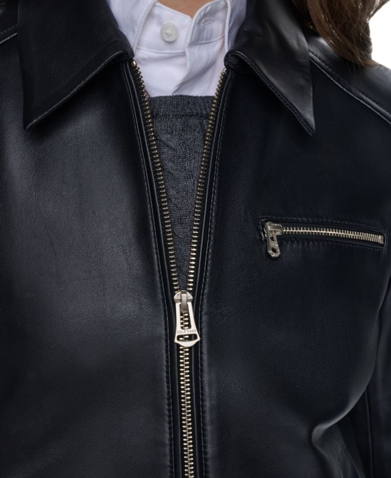 Women's Smooth Lamb Bomber Jacket