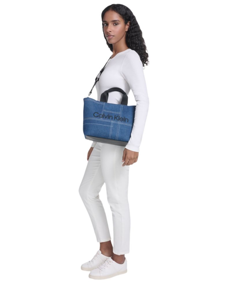 Averil Denim Large Crossbody Handbag