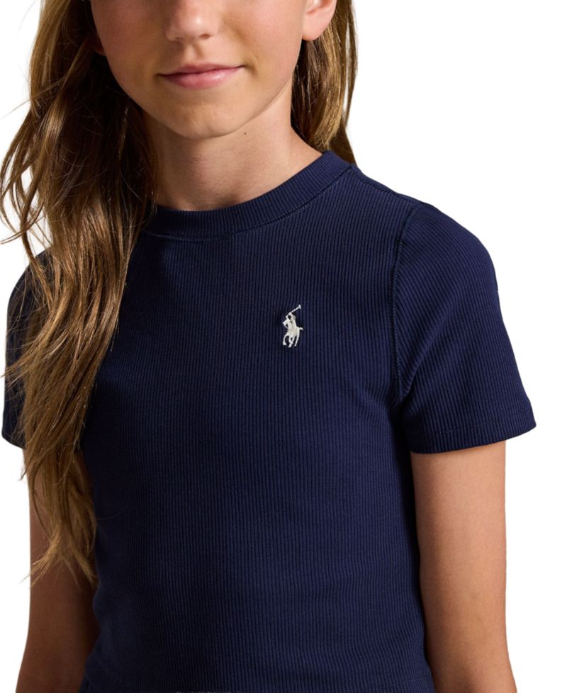 Girls' 7-16 Ribbed Boxy T-Shirt