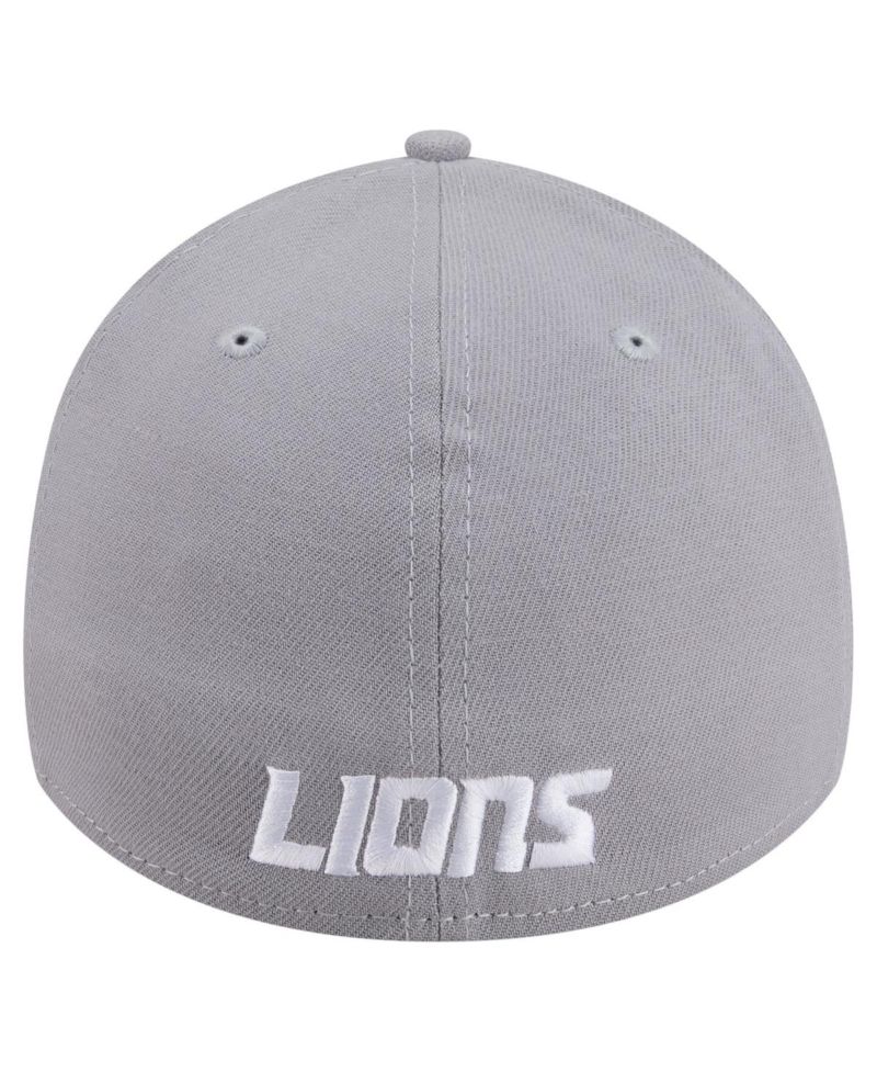 Men's Gray Detroit Lions Core Team 39THIRTY Flex Hat