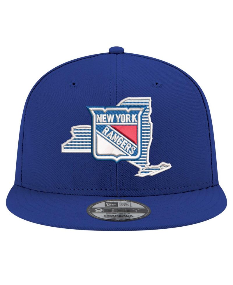 Men's Blue New York Rangers State Pride 9FIFTY Snapback Hat