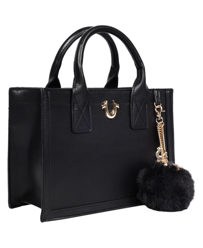 Pom Dangle Modern Tote