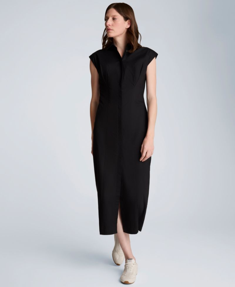 Women's Collared Button-Front Dress