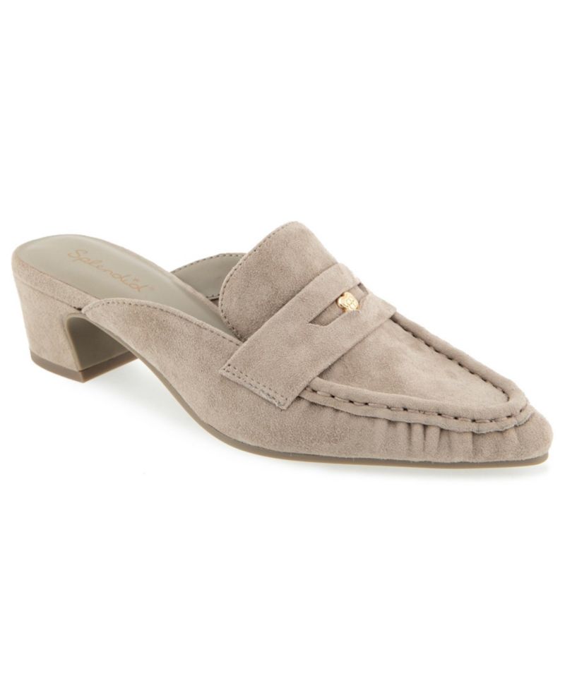Women's Lotus Heeled Penny Loafer Mule