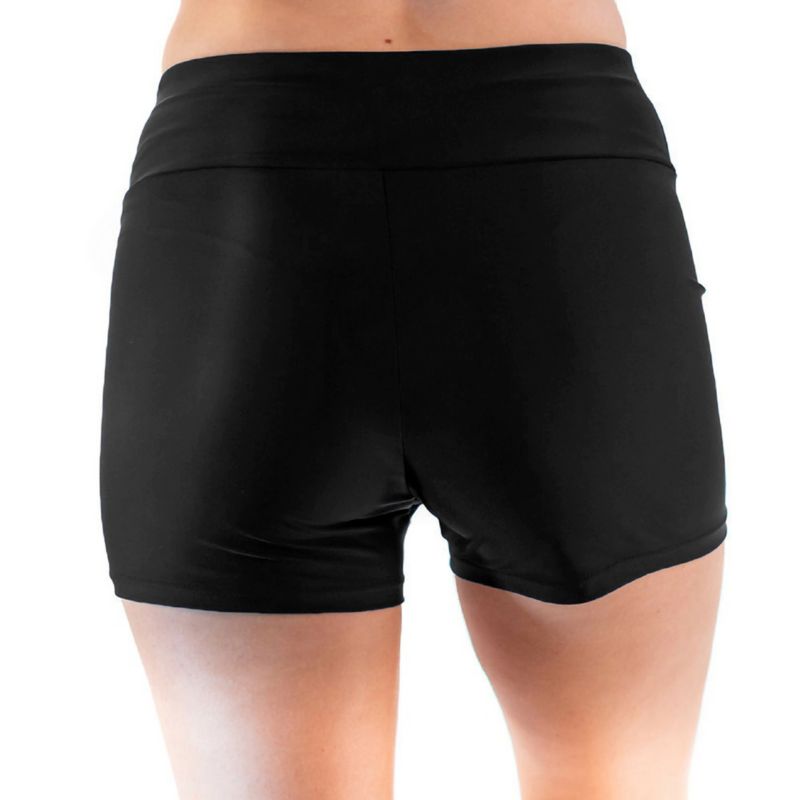Women's Chlorine Resistant High Waisted Swim Shorts