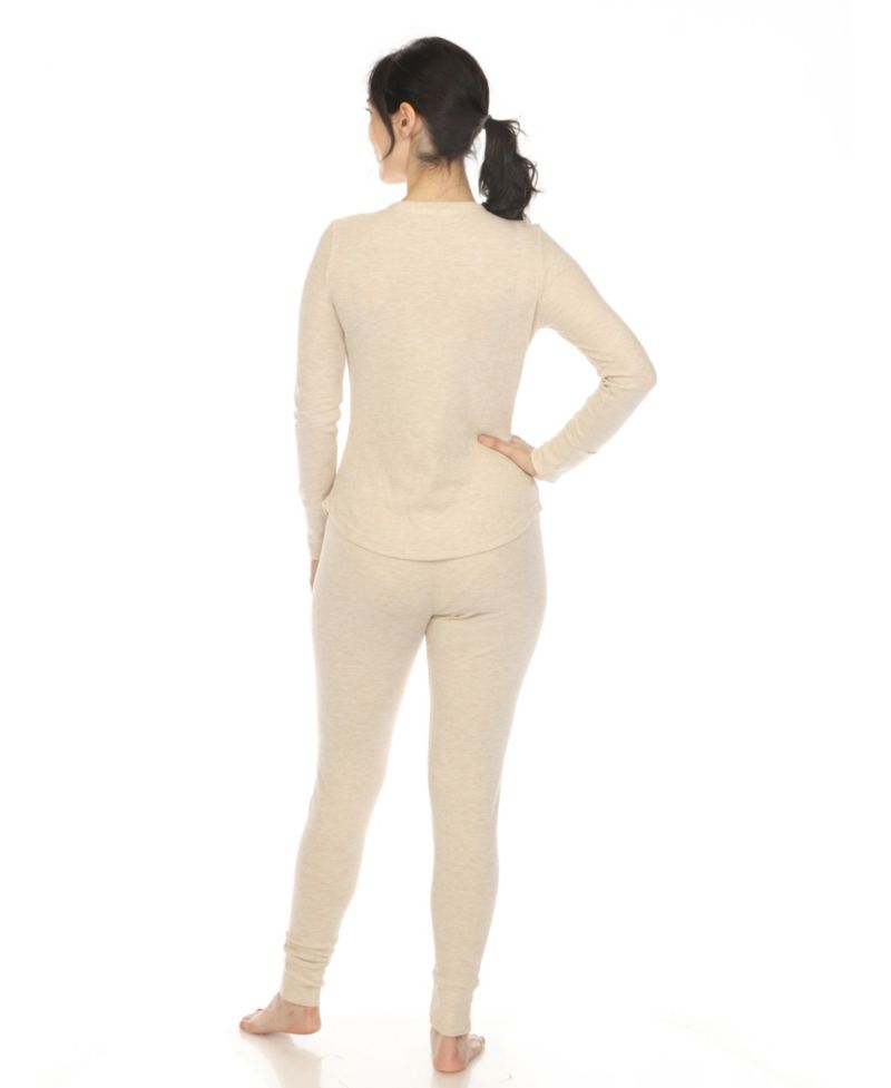 Women's Waffle Pajama Set