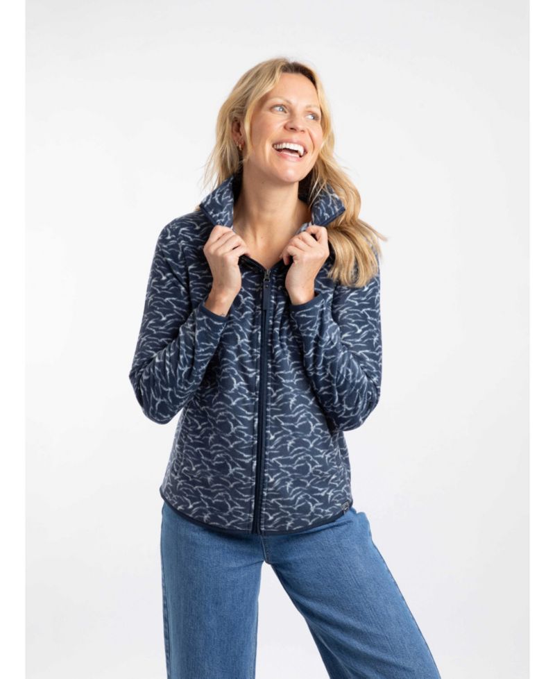 Women's Rochelle Printed Full-Zip Microfleece Jacket