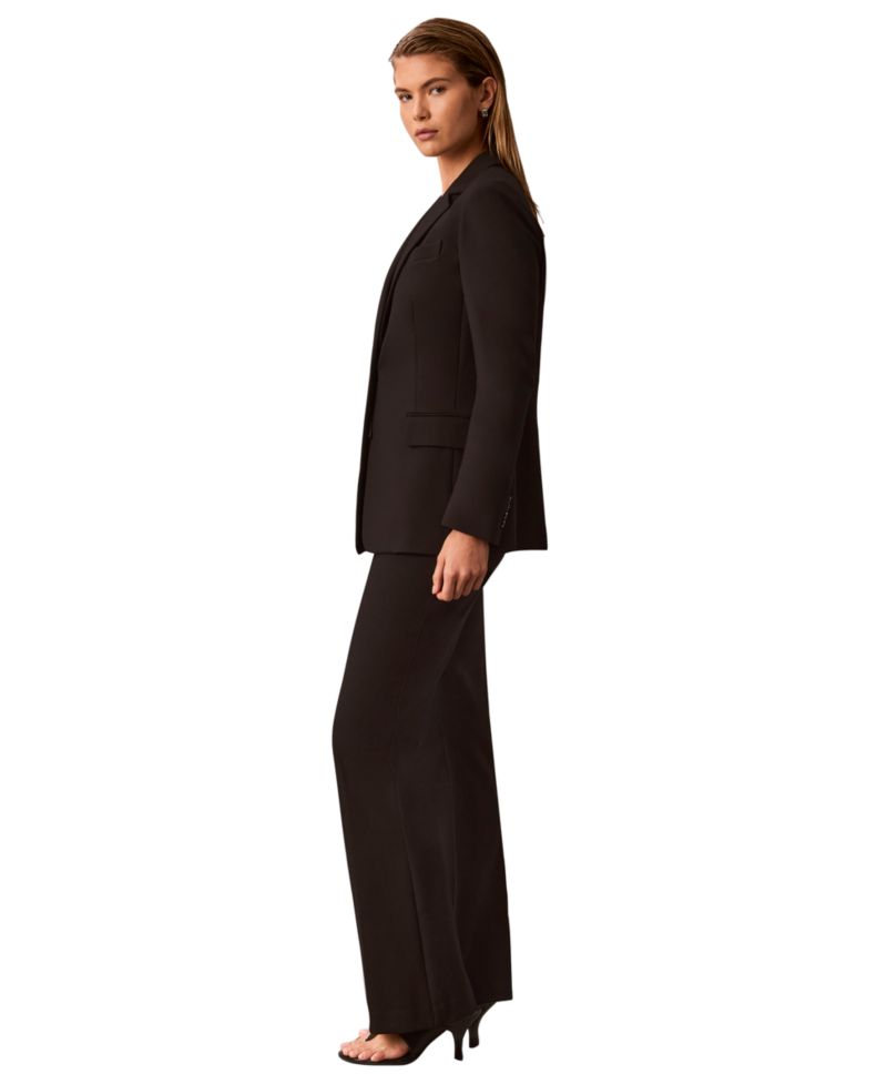 Women's Notch Collar One-Button Jacket