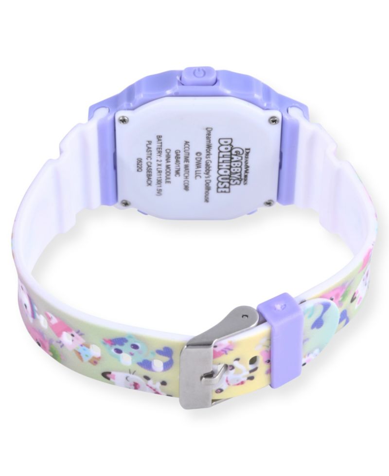 Unisex Lilac Silicone Strap LED Touchscreen Watch