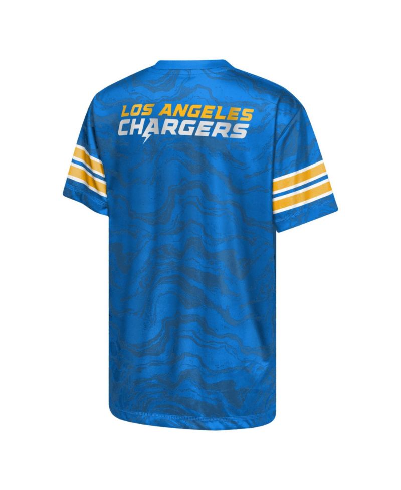 Boys' and Girls' Los Angeles Chargers Slant Route Crewneck T-Shirt