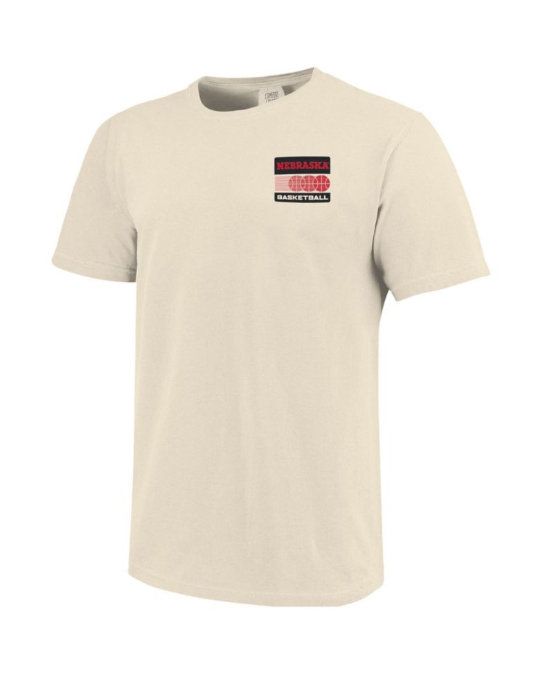 Men's Cream Nebraska Huskers Basketball Staredown Comfort Colors
