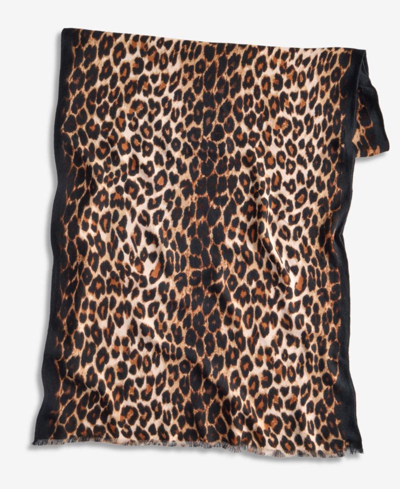 Classic Leopard Print Scarf