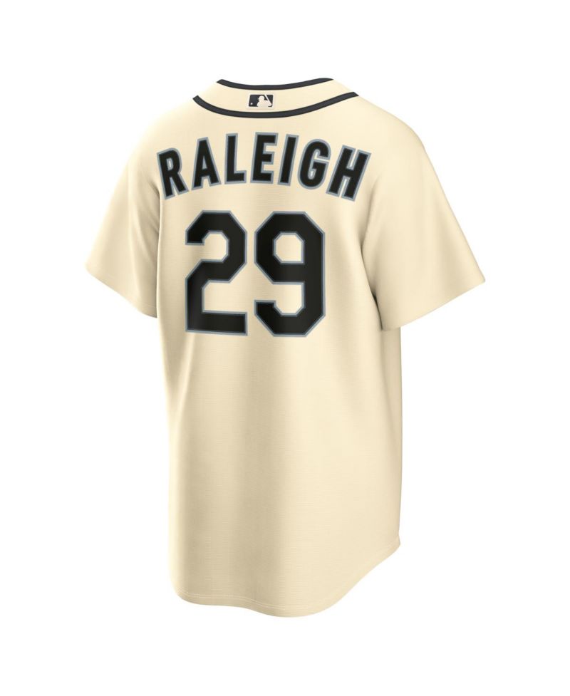Men's Cal Raleigh Cream Seattle Mariners Alternate Replica Jersey