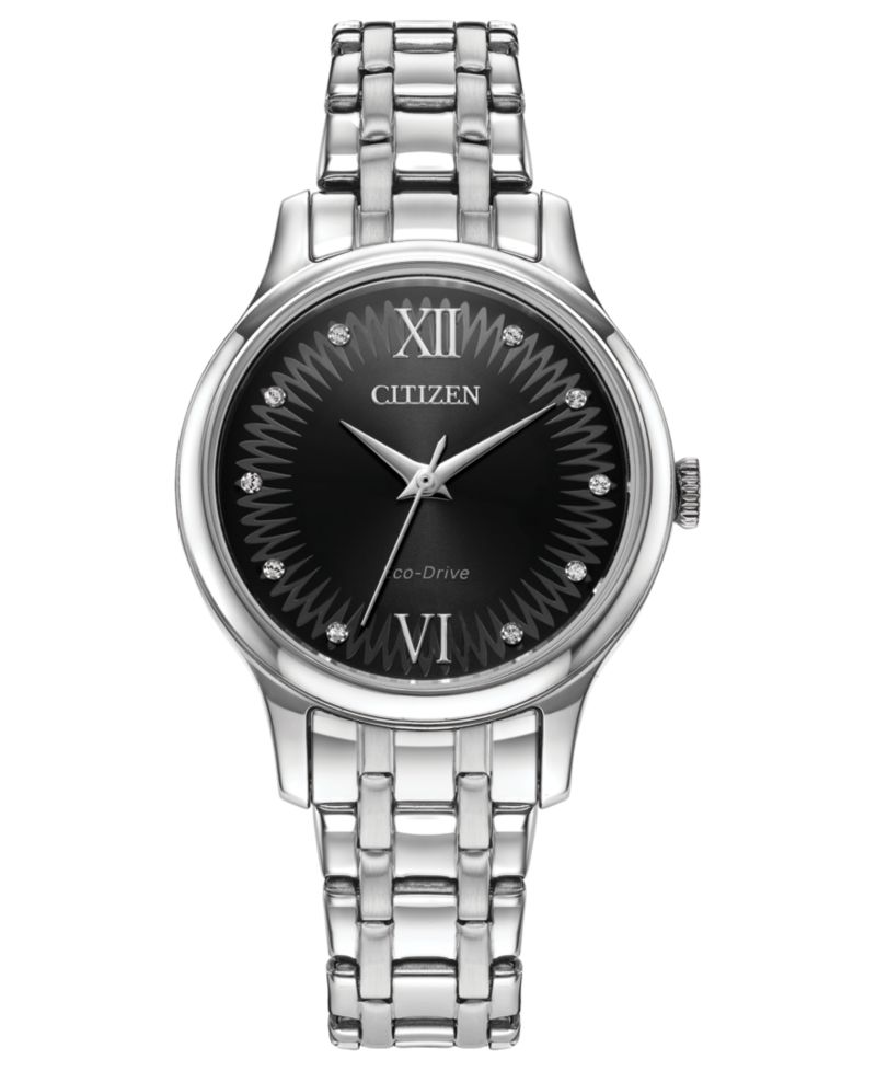 Eco-Drive Women's Classic Stainless Steel Bracelet Watch 31mm