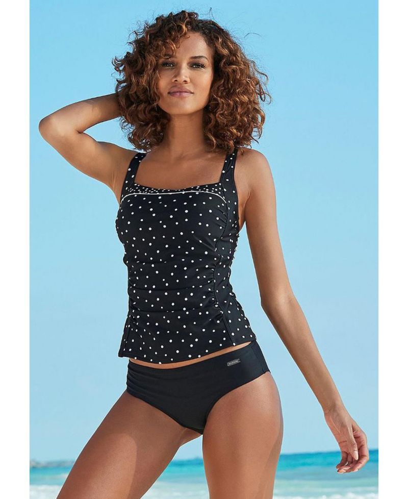 Women's Polka-Dot Print Everyday Comfort Tankini Top