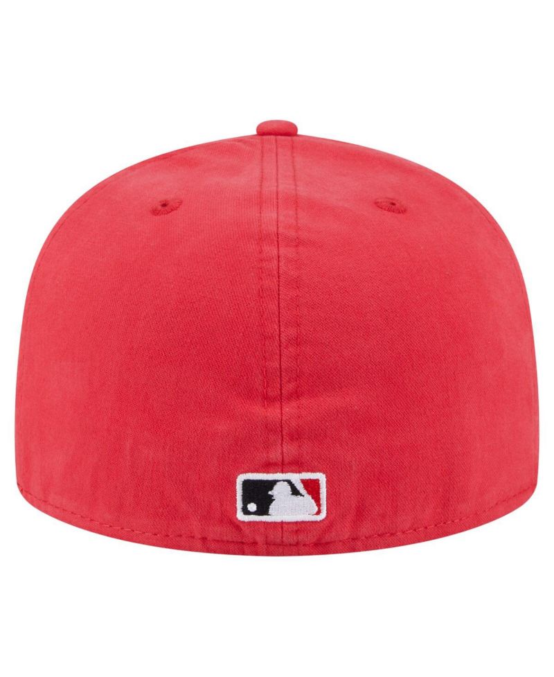 Men's Red Cincinnati Reds Championship Side Flag A-Frame 59FIFTY Fitted Hat