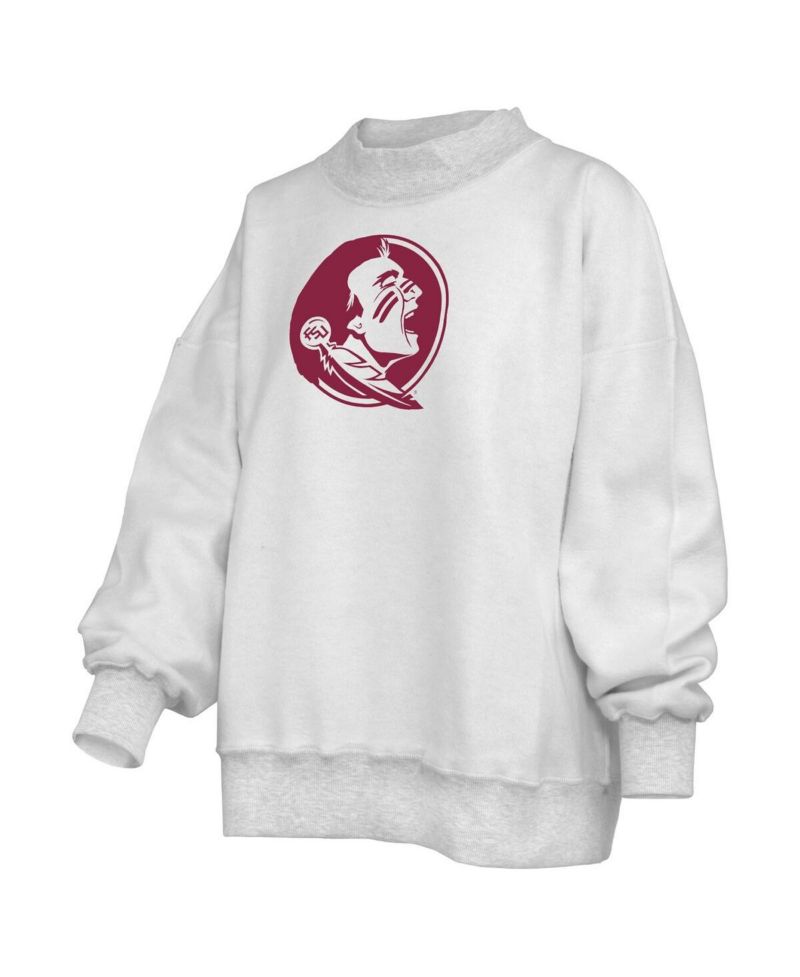 Women's Heather Gray Florida State Seminoles Reversible Sweatshirt