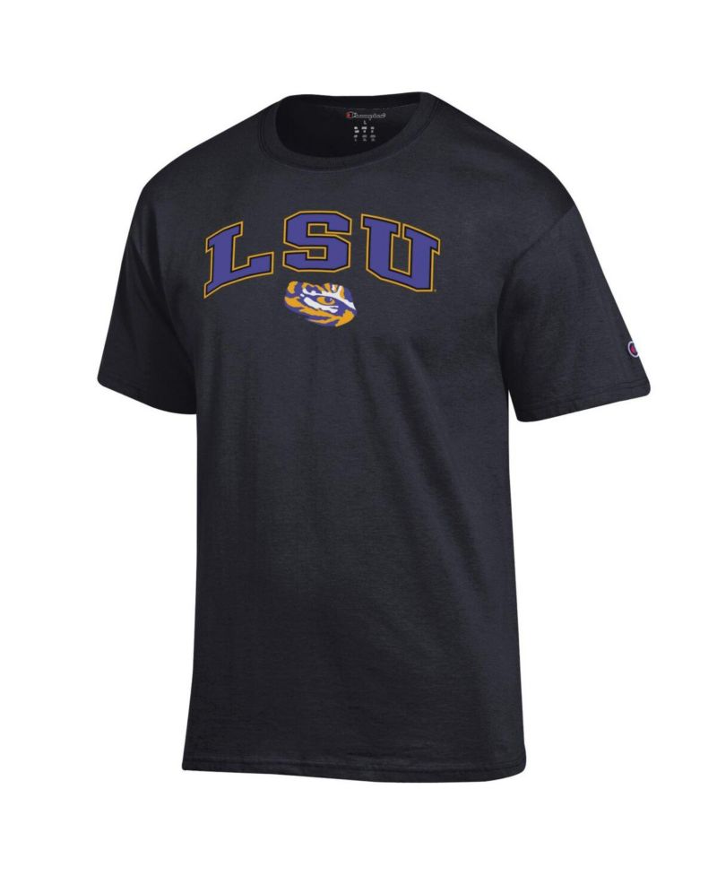Men's Black LSU Tigers Arch Over Logo T-Shirt