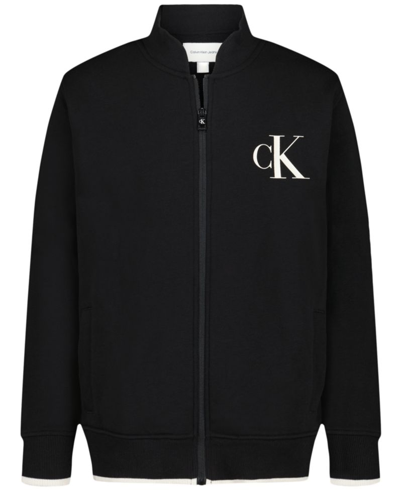 Boys' 8-20 Long-Sleeve Bomber Sweatshirt