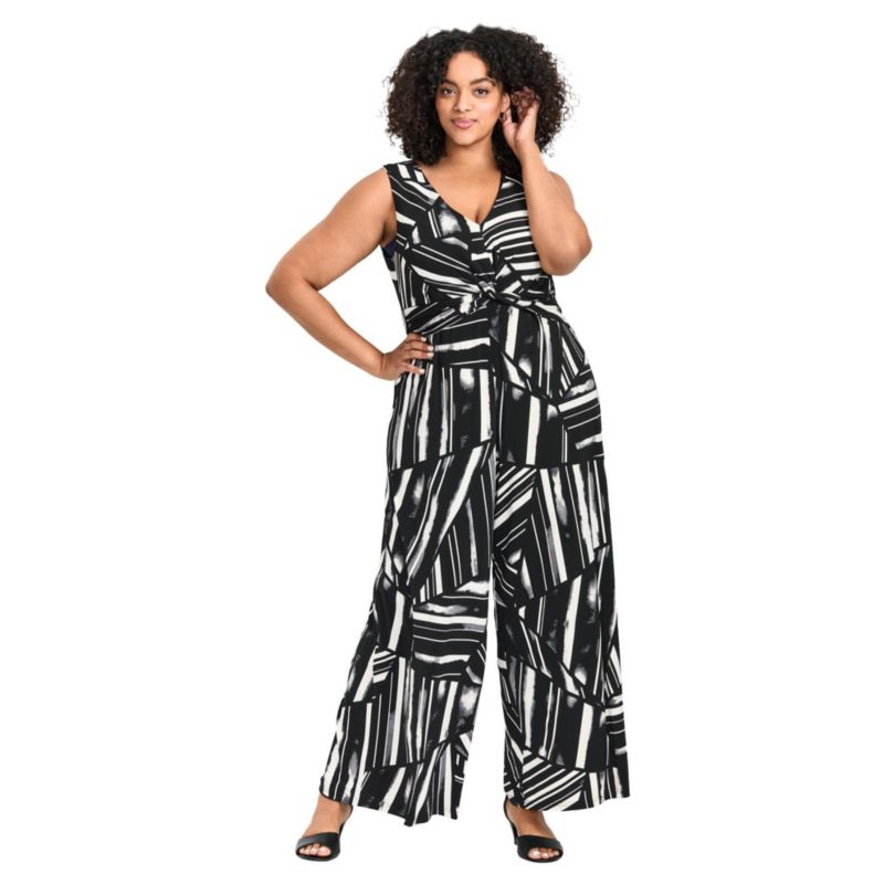 Women's Plus Size Audrey Twist Front Jumpsuit