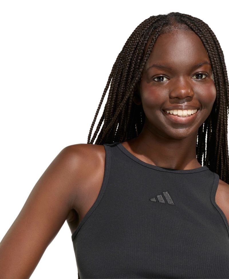 Women's Cropped Ribbed Tank Top
