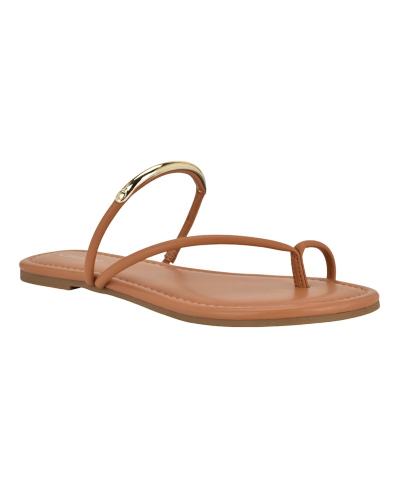 Women's Bienna Strappy Ornamented Flat Slip-On Sandals