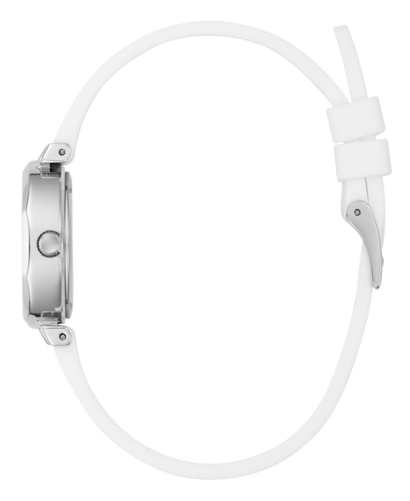 Women's Quartz White Silicone Watch 26mm
