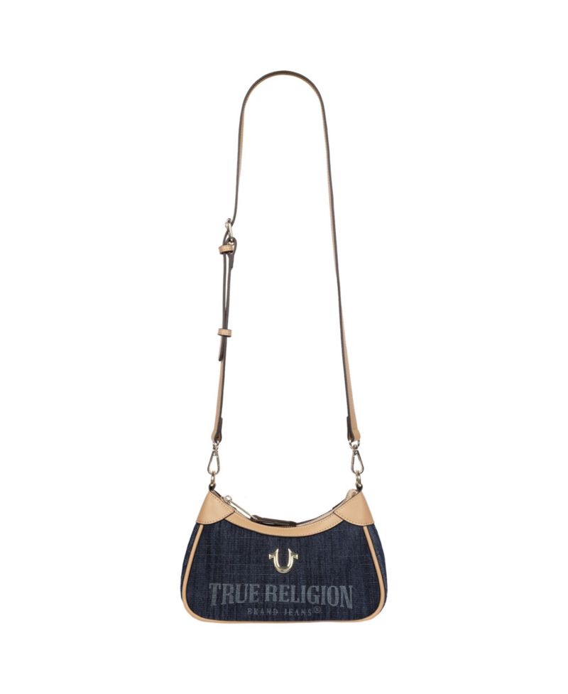 Multi-Strap Denim Shoulder Bag