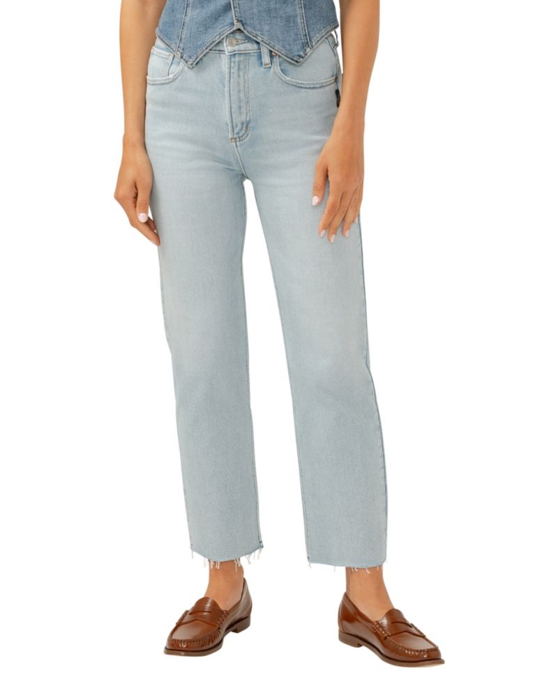 Women's Highly Desirable High Rise Straight Leg Jeans
