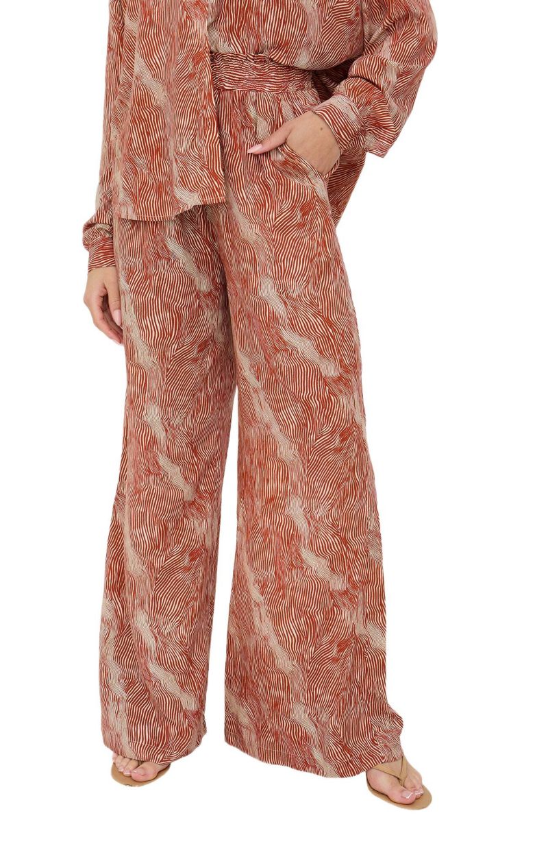 Women's Ginger High Waist Tiger Print Trouser
