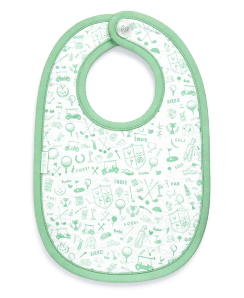 Bits and Bows Baby Unisex Golf Print Bib