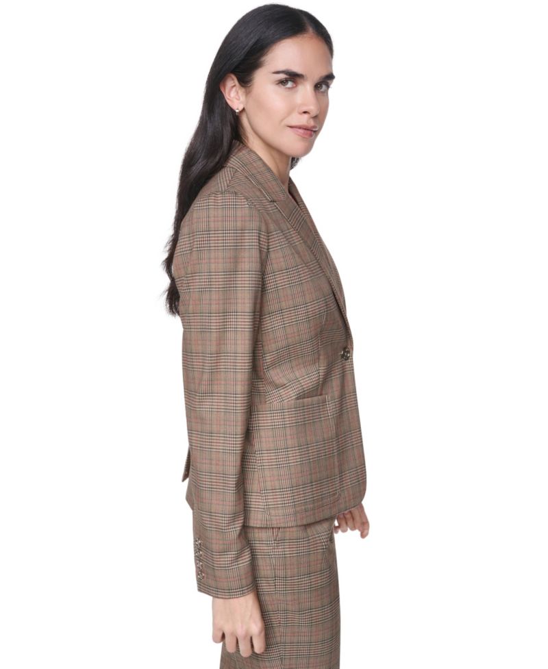 Women's Notch-Collar One-Button Blazer