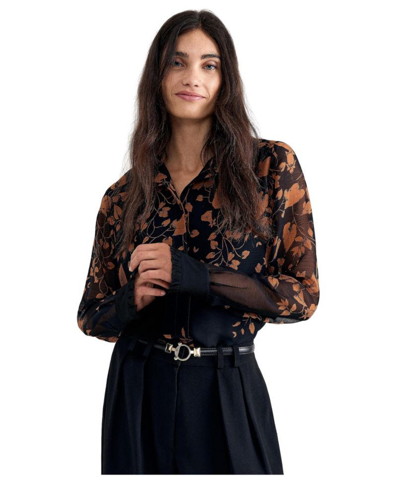 Women's Clenence Floral Sheer Blouse